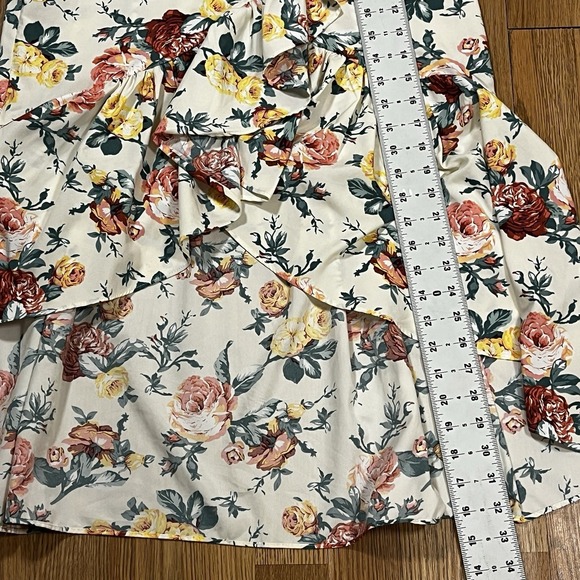 Milk and Honey Floral Layered Ruffle Midi Skirt L Romantic Spring Love - Picture 6 of 7